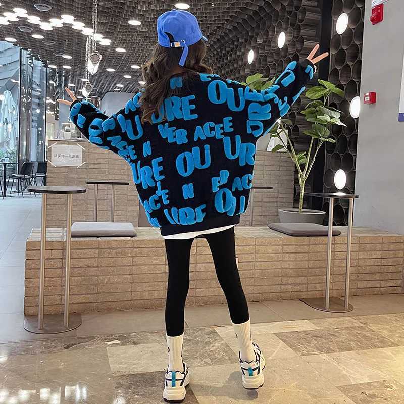 Pullover Children's Sweatshirts Autumn Winter New Arrivals Kids Clothes Toddler Casual Sport Tops Teen Clothes Girls Pullover SweatshirtL2401