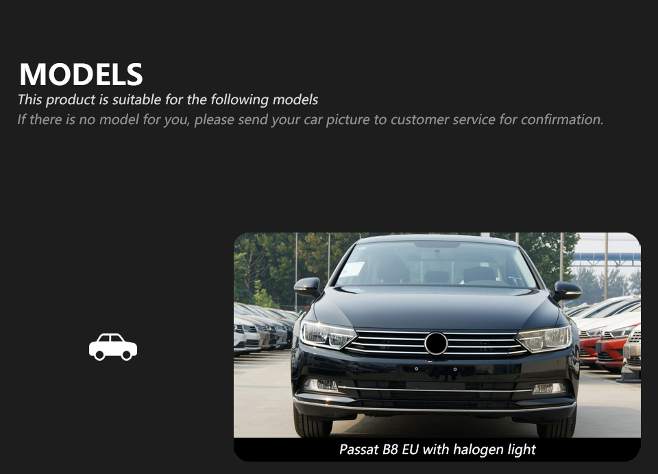 LED Headlight Assembly for VW Passat B8 LED Daytime Running Head Light 2016-2019 Turn Signal High Beam Lens