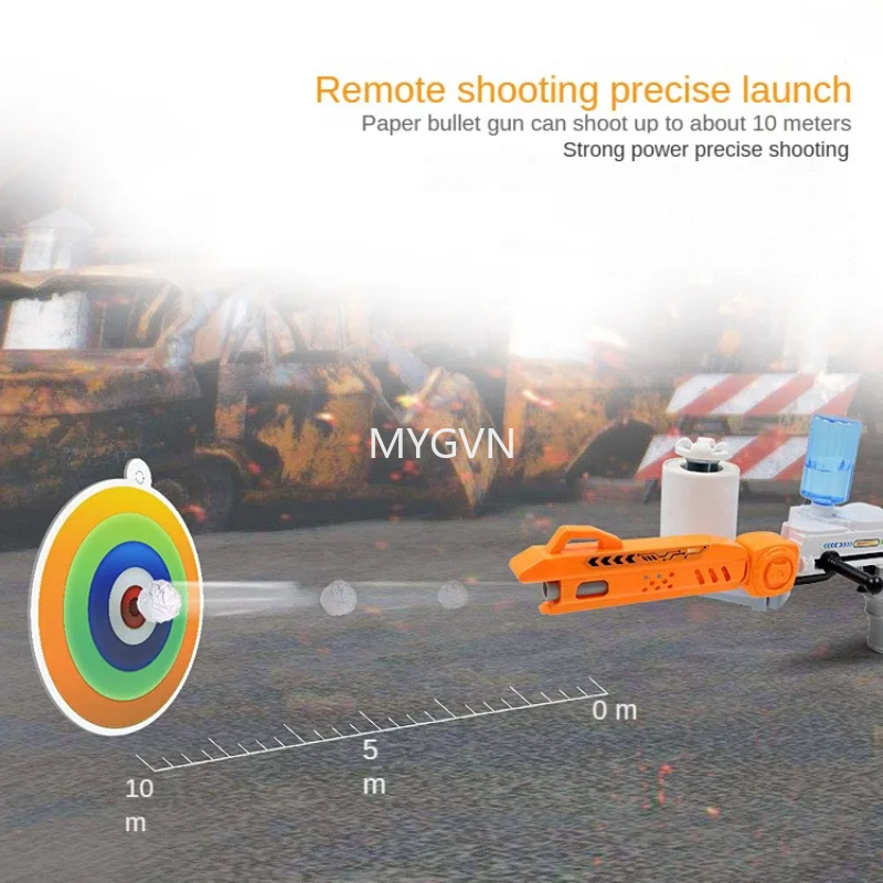 Paper Bullet Gun Toy Toilet Paper Launcher Creative Soft Bullet Gun Battle Shooting Boy Gift Cool Stuff Funny Cs Prop