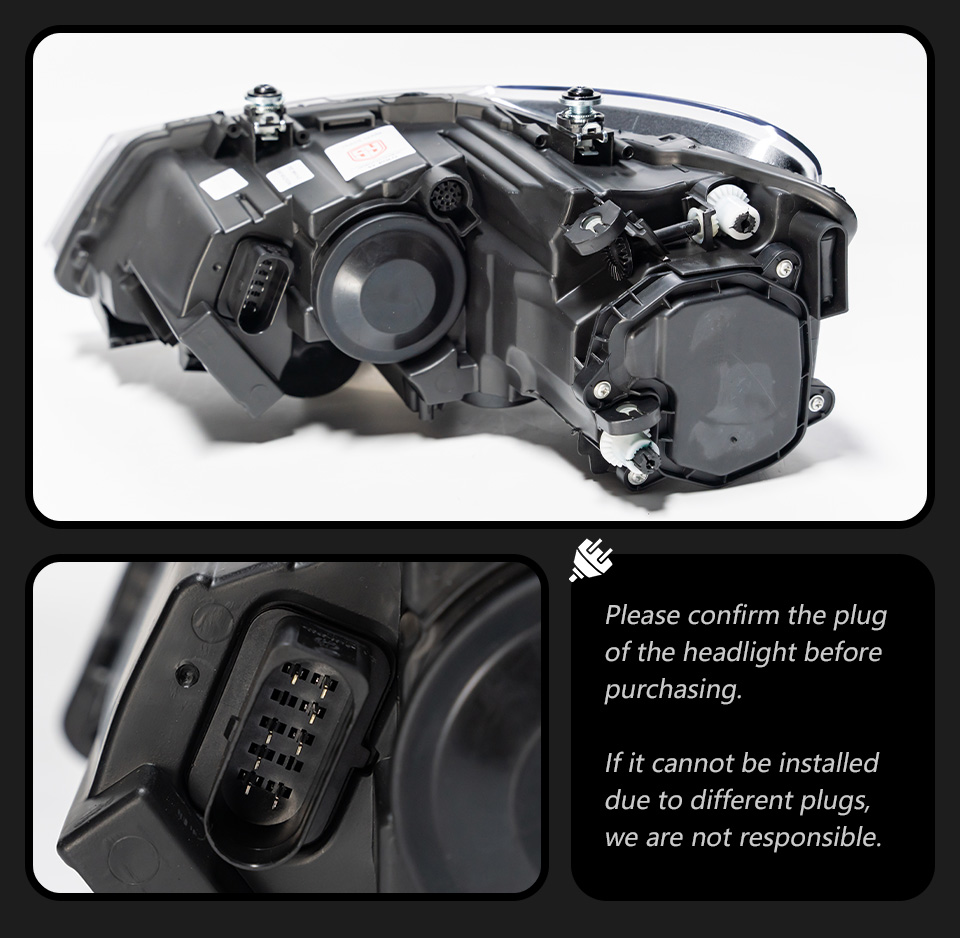 Car Headlight Assembly for VW Polo LED Daytime Running Turn Signal Light 2009-2022 High Beam Head Lamp