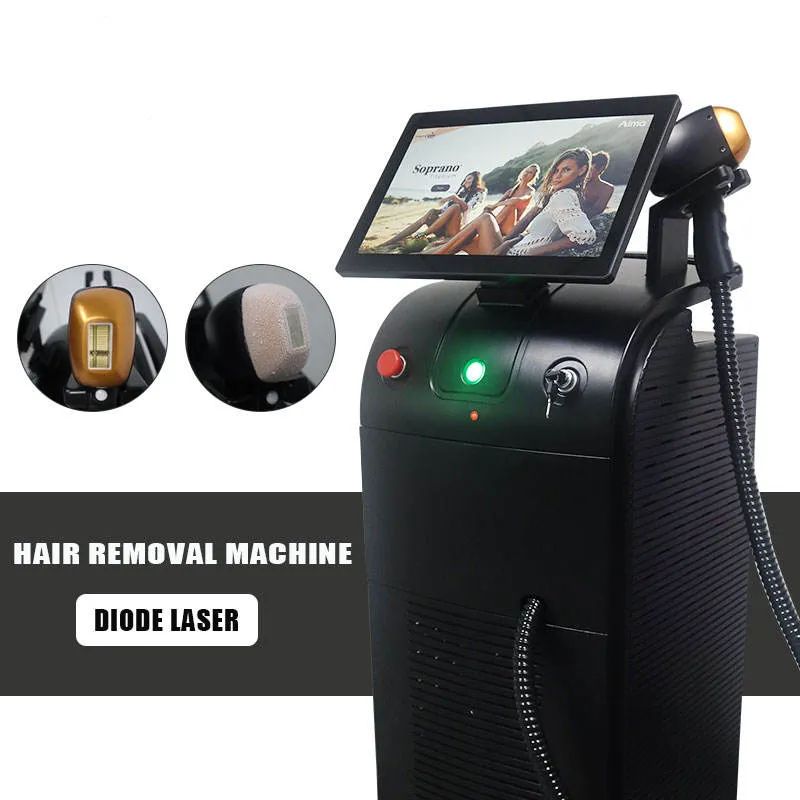New Painless 808 Diode Laser Hair Removal Machine 2000W High Power Ice Platinum 3 Wavelength 755 808 1064