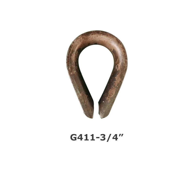 Rigging manufacturers produce and wholesale supply American heavy-duty steel wire rope thimble G-411