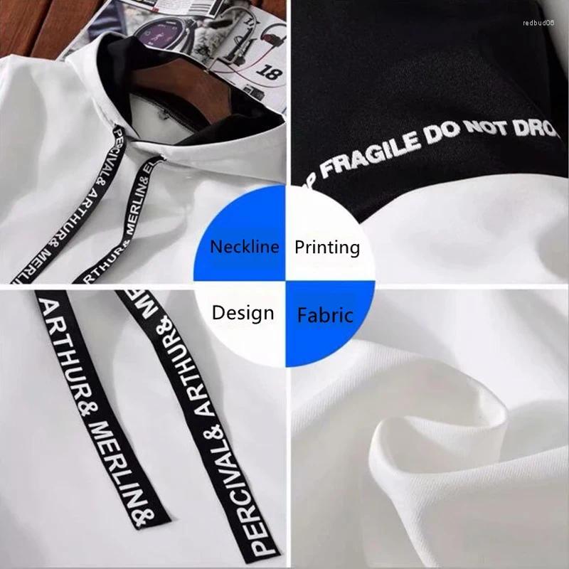 Men's Tracksuits Letter Printed Tracksuit Hooded Sweatshirt Set Hoodies Sweatpants Outfits Jogger Suit Casual Pullover Hip Hop Streetwear