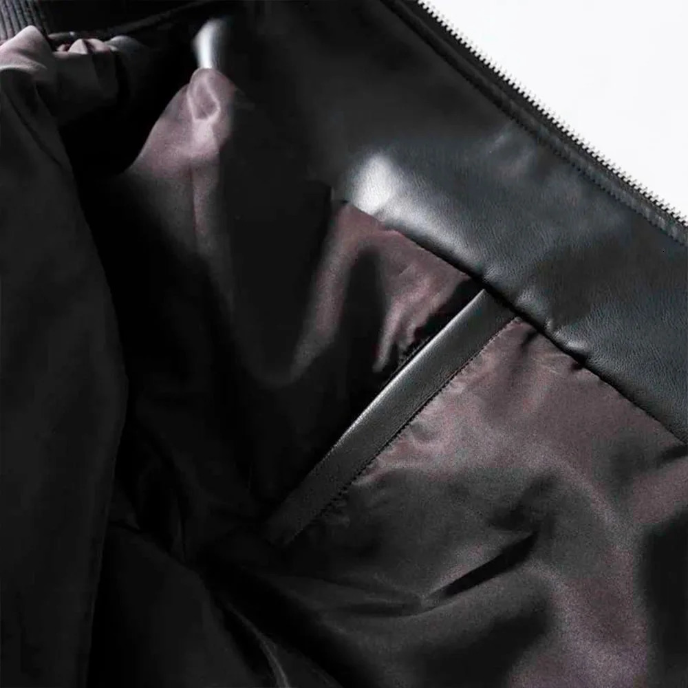 Men's Autumn and Winter Fashion Selling Motorcycle Water Wash PU Color Matching Embroidery Vintage Leather Jacket Coat 240112