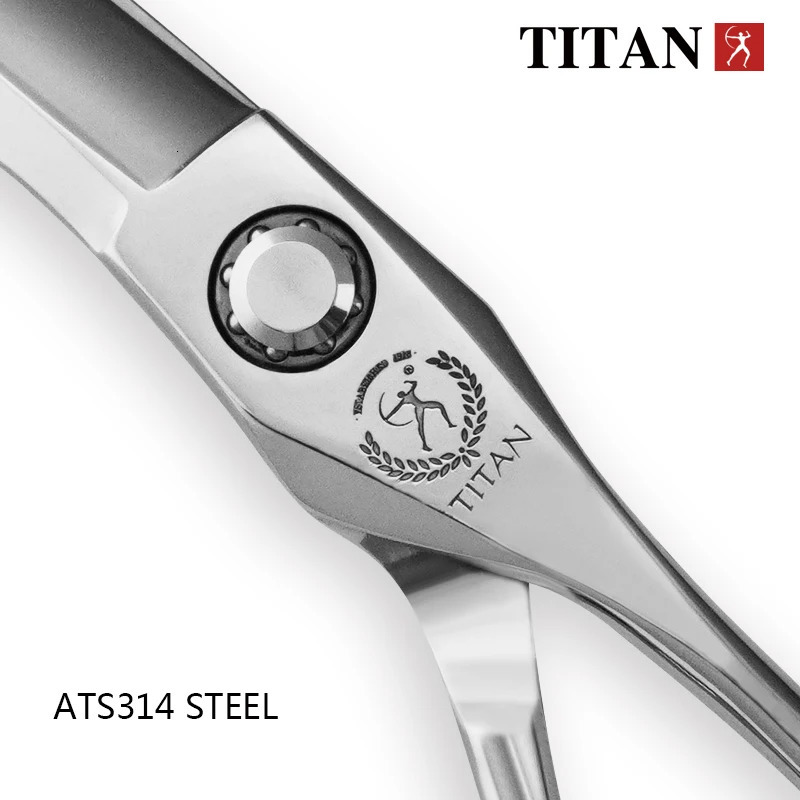 TITAN Professional hair scissors set hairdressing salon cutting tools barber shears 6.0inch 240112
