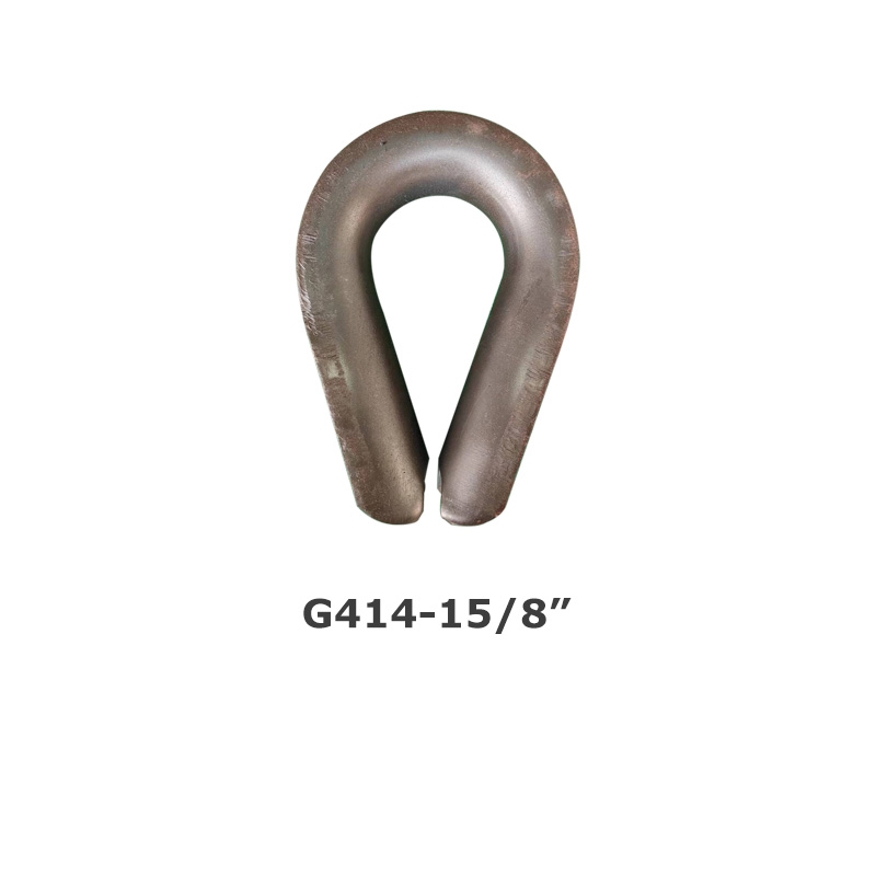 Chicken heart ring steel wire rope thimble G414 triangular ring American heavy-duty sleeve ring