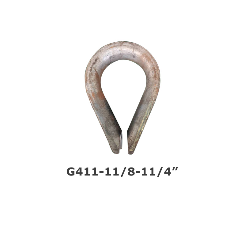 Rigging manufacturers produce and wholesale supply American heavy-duty steel wire rope thimble G-411