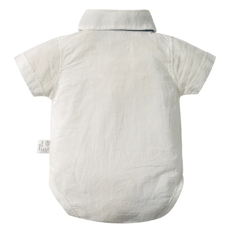 Kids Baby Boy Set Summer Short Sleeves Tops+Shorts With Suspender 2pcs Suits 0-2 Years Old