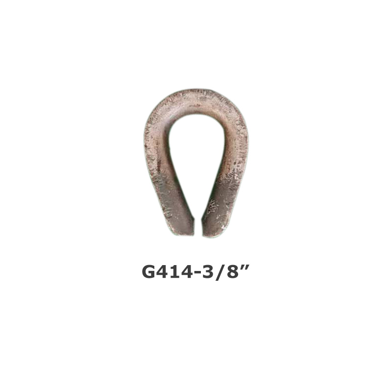 Chicken heart ring steel wire rope thimble G414 triangular ring American heavy-duty sleeve ring