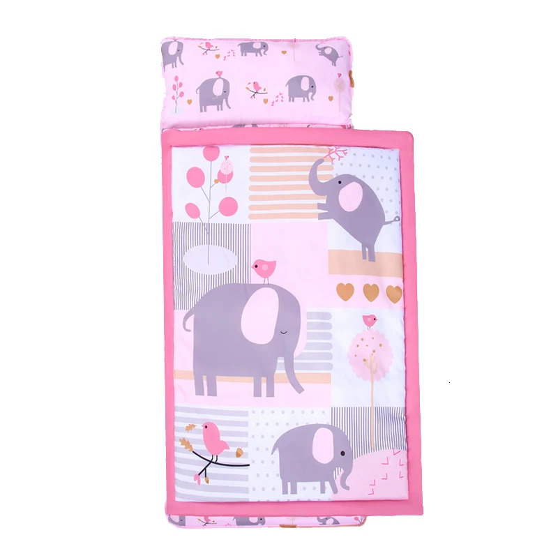 Toddler Baby Sleeping Bag with Pillow and Cotton Qulit Soft for Kids Preschool Travel Nap Mat Boys Girls Bedding Baby Sleep Sack 240112