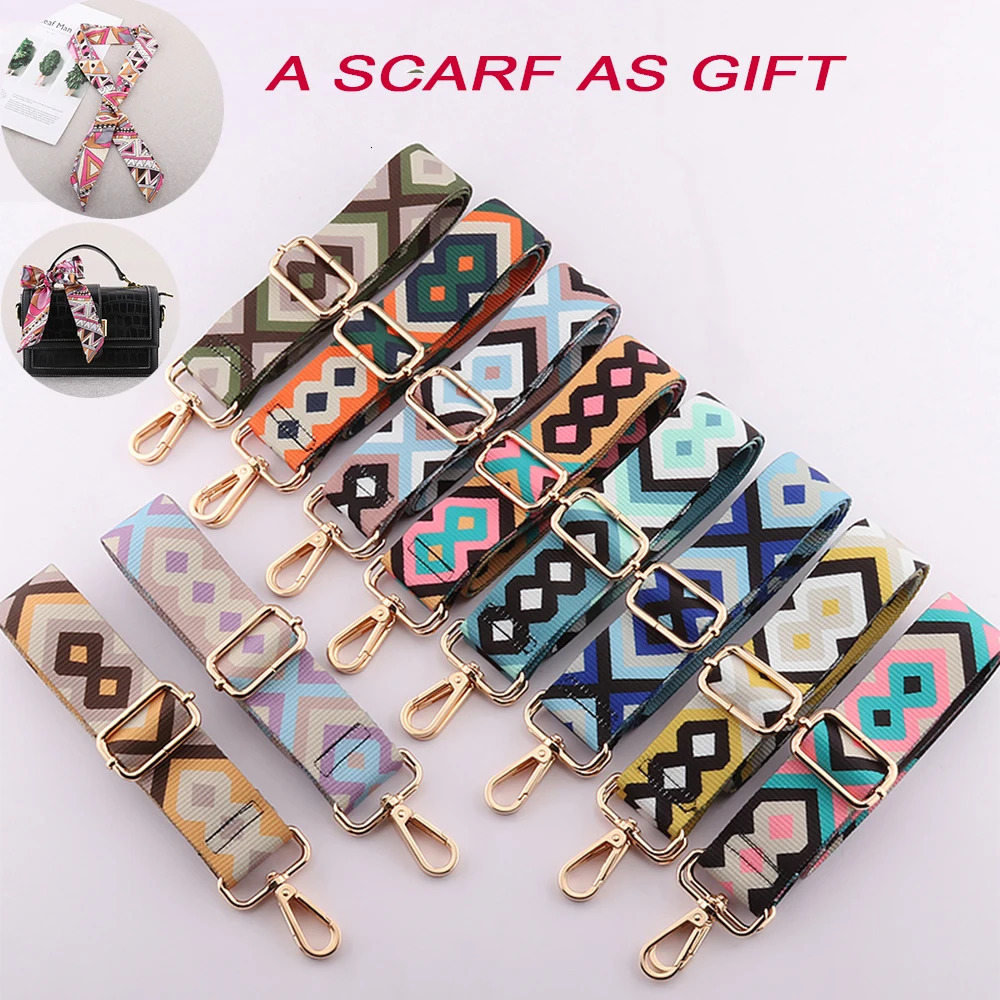 Wide Strap for Bags Women Accessories Nylon strap adjustable Webbing Shoulder strap Cross Body Messenger Nylon Bag Strap 240112