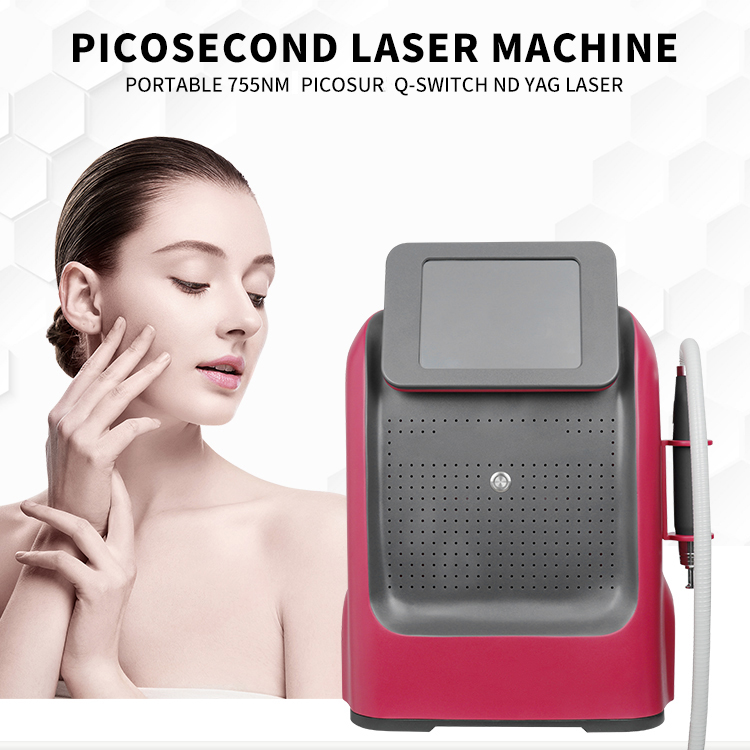 Beauty Equipment Pico Tattoo Removal Q Switched ND Yag Laser Pico Laser Machine Pigment Coffee Spot Removal Picosecond Laser