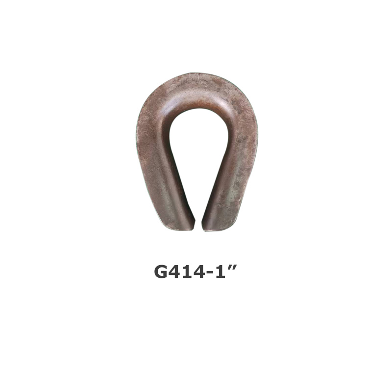 Batch production of American G414 steel wire rope thimble