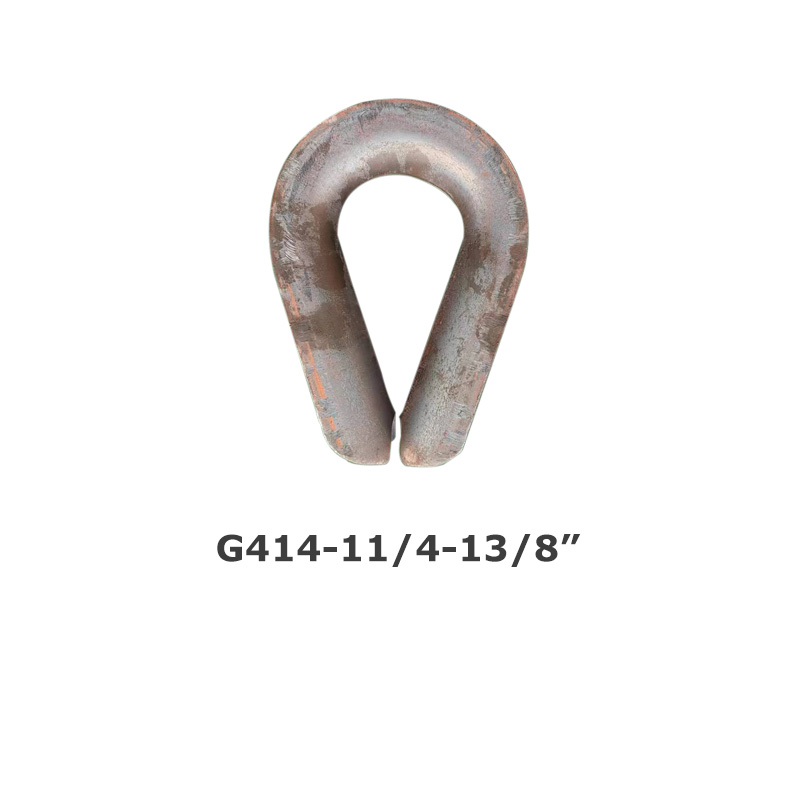 Rigging American G414 steel wire rope thimble loop chicken heart ring