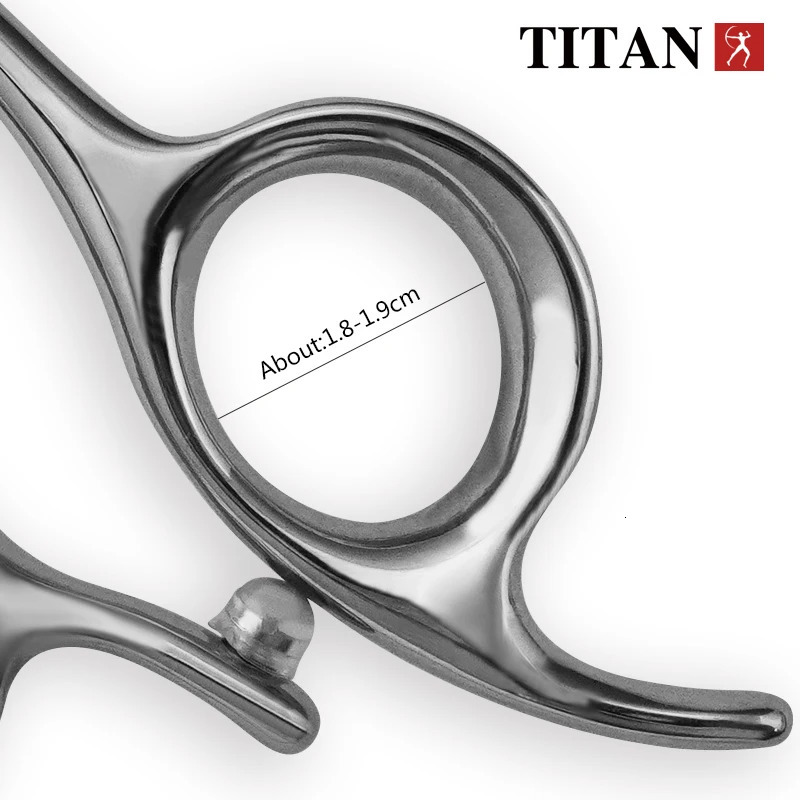 TITAN Professional hair scissors set hairdressing salon cutting tools barber shears 6.0inch 240112