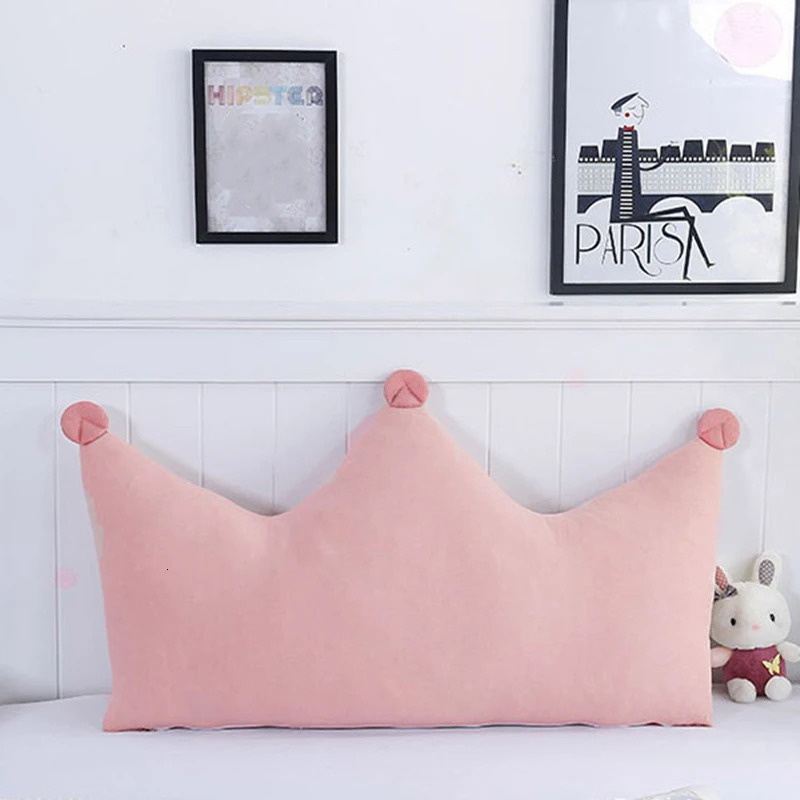 High-quality Cotton Bedside Cushion Crib Bumper Simple Cute Style Soft Large Pillow Removable Washable Sofa Back Cushion Bedding 240112