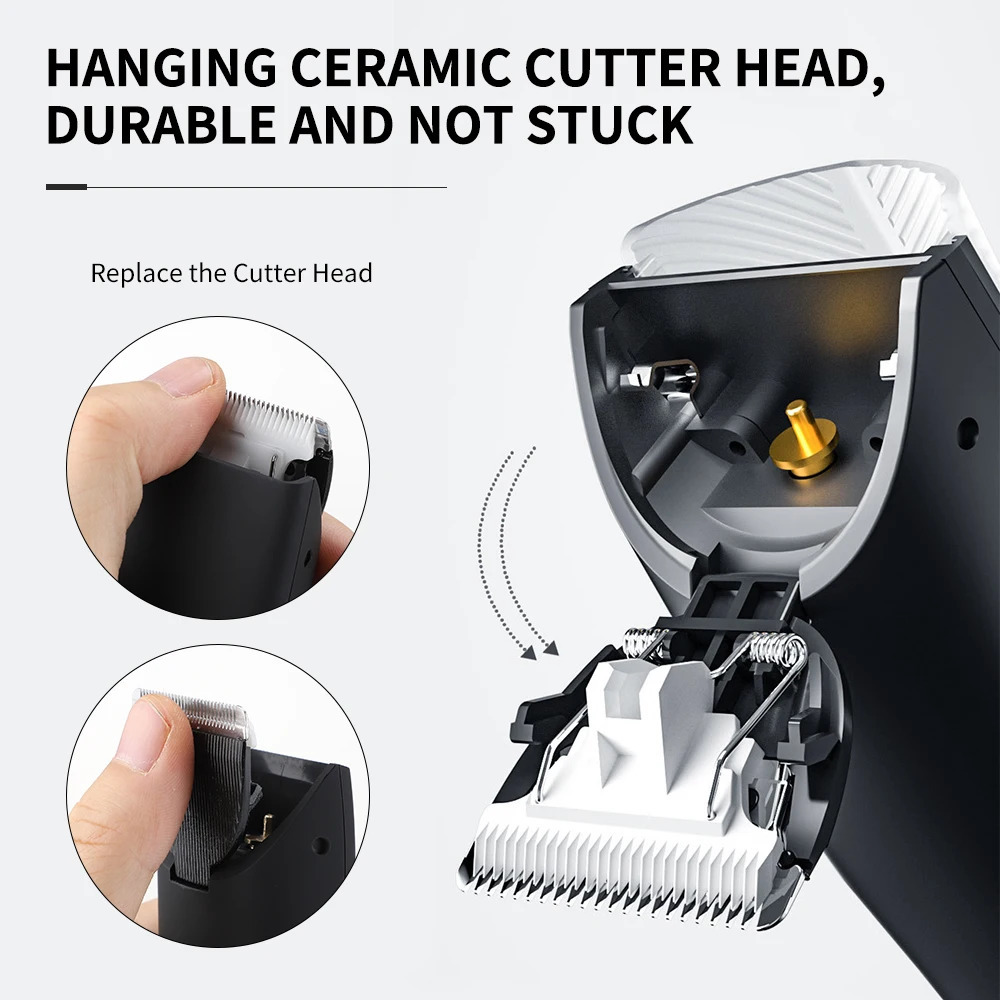 Professional Hair Clipper Rechargeable Beard Trimmer Hair Cutting Machine Electric Shaver For Body Hair Shaving Safety Razor 240112