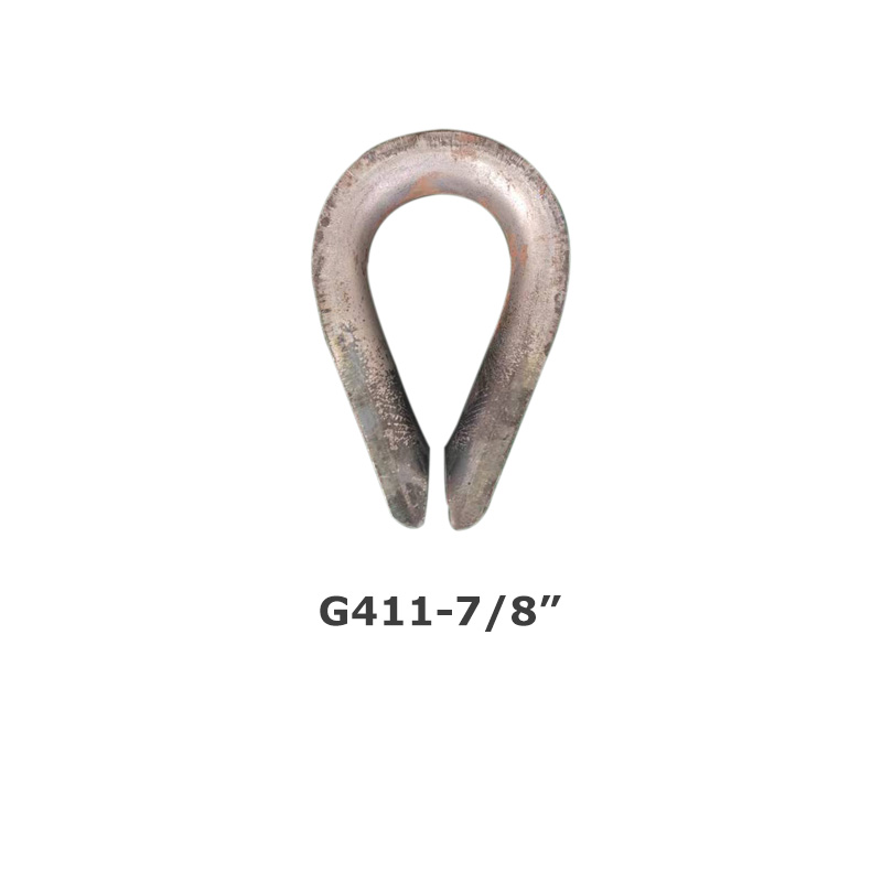 Rigging manufacturers produce and wholesale supply American heavy-duty steel wire rope thimble G-411