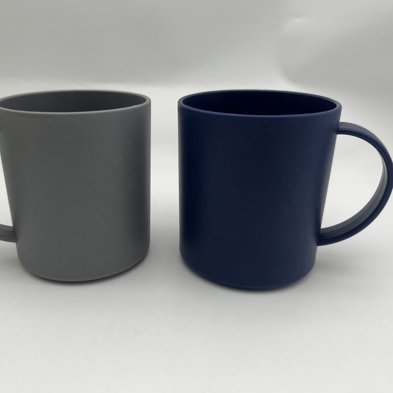 Verastore plasict cup double-wall mug with bamboo fiber economy and Environmental protection material wholesale link
