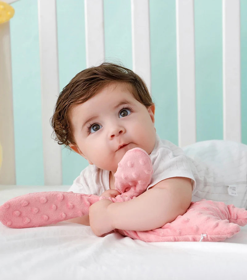 born Infant Sleep Pillow Cute Rabbit Pillows Doll Plush Toy Soft Baby Bed Bumper Crib Pad Protection Bedding Cushion 240112
