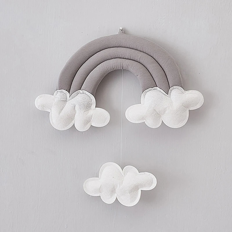 Baby Bed Around Bumper Bar Crib Cot Room Clouds Accessories For Infant Baby Bedding Set Toys Kids Crib Pendant 240112