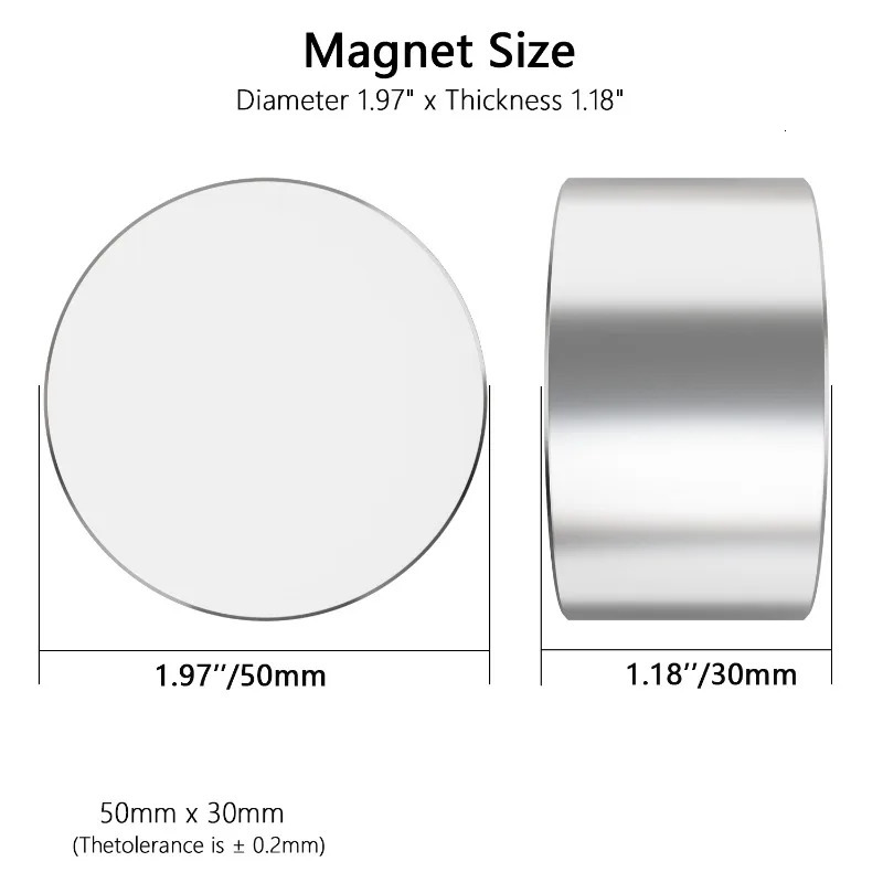 1PC Neodymium Magnet N35 N52 Super Strong Powerful Magnets 50x30mm Round Strong Magnet Dia40-70mm Permanent Rare Earth Magnets 240113