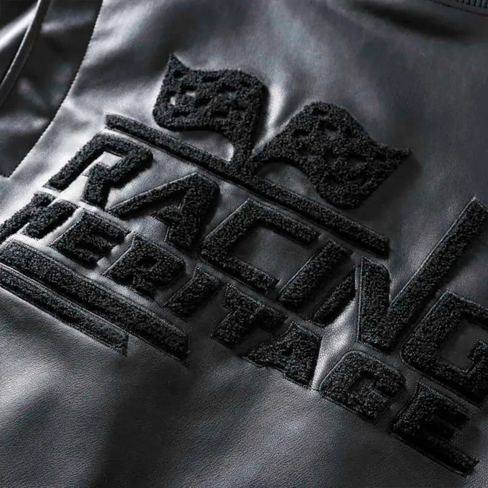 Men's Autumn and Winter Fashion Selling Motorcycle Water Wash PU Color Matching Embroidery Vintage Leather Jacket Coat 240112