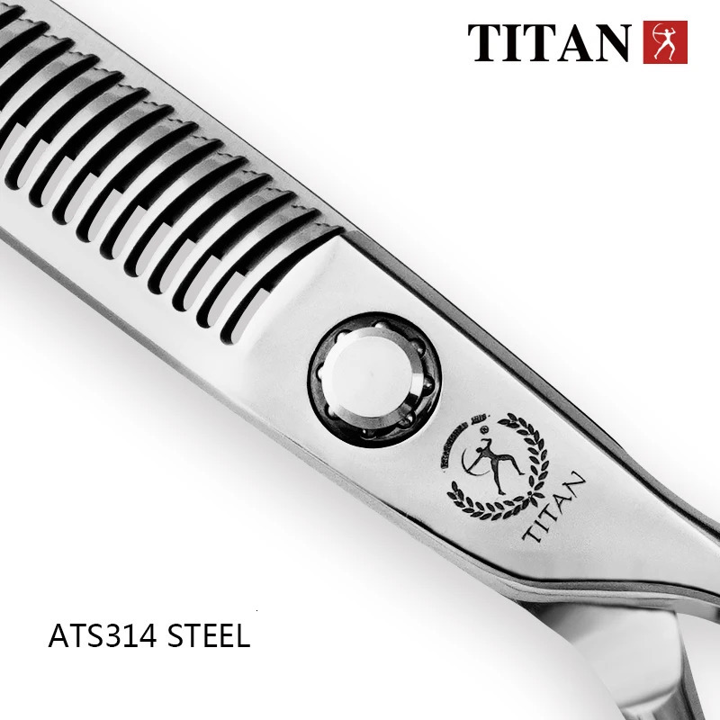 TITAN Professional hair scissors set hairdressing salon cutting tools barber shears 6.0inch 240112