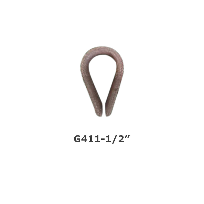 Rigging manufacturers produce and wholesale supply American heavy-duty steel wire rope thimble G-411