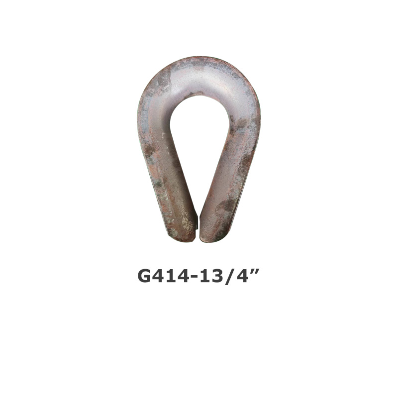 Chicken heart ring steel wire rope thimble G414 triangular ring American heavy-duty sleeve ring
