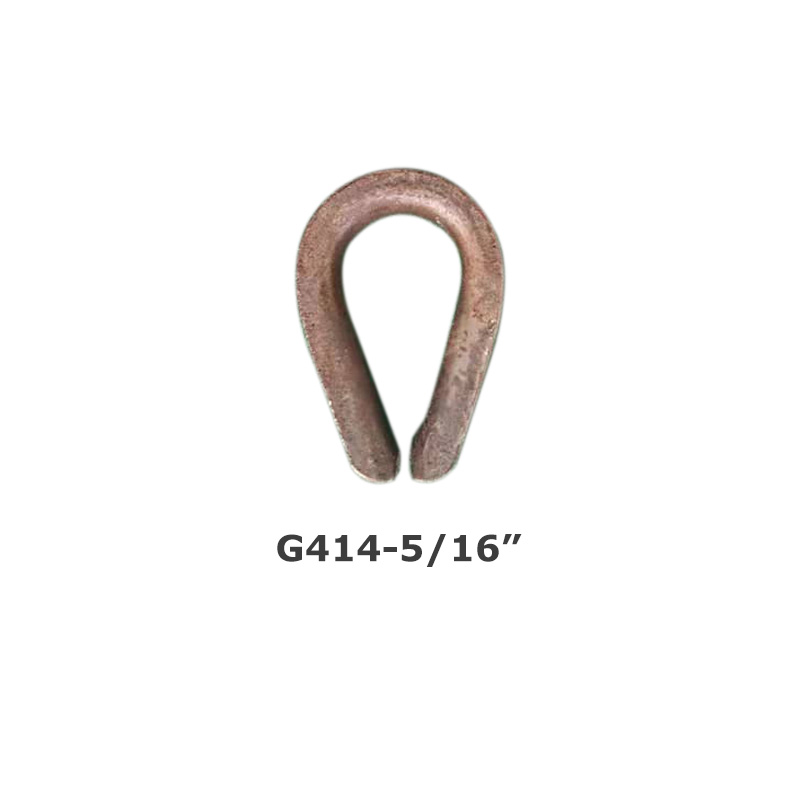 Batch production of American G414 steel wire rope thimble