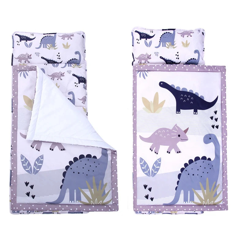 Toddler Baby Sleeping Bag with Pillow and Cotton Qulit Soft for Kids Preschool Travel Nap Mat Boys Girls Bedding Baby Sleep Sack 240112
