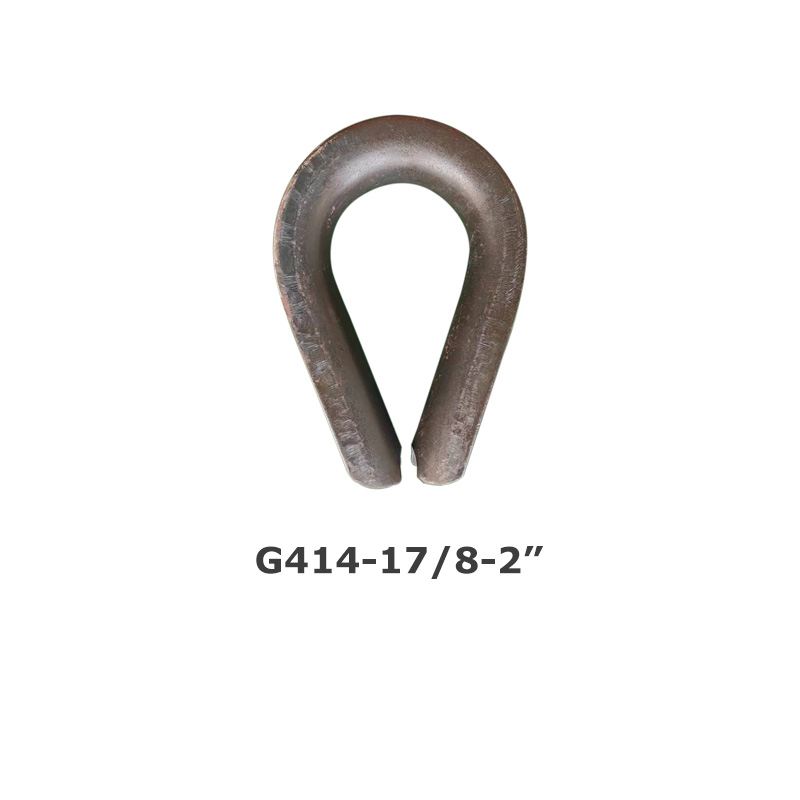 Chicken heart ring steel wire rope thimble G414 triangular ring American heavy-duty sleeve ring
