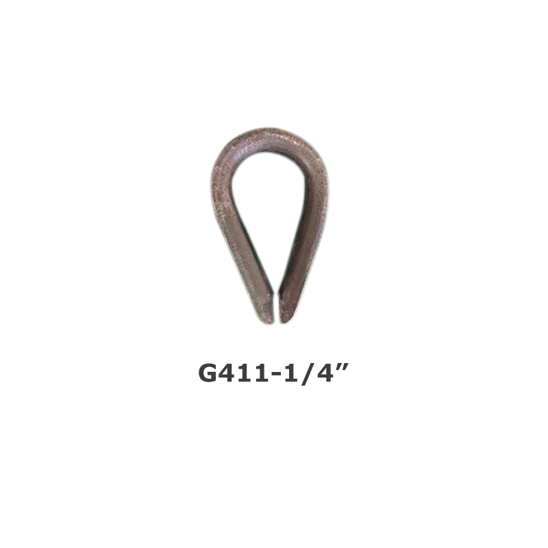 Rigging manufacturers produce and wholesale supply American heavy-duty steel wire rope thimble G-411