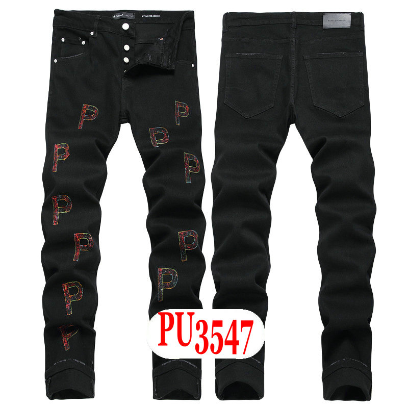 New JEANS chino Pants pant Men's trousers Stretch close-fitting slacks washed straight Skinny Embroidery Patchwork Ripped mens Trend Brand Motorc