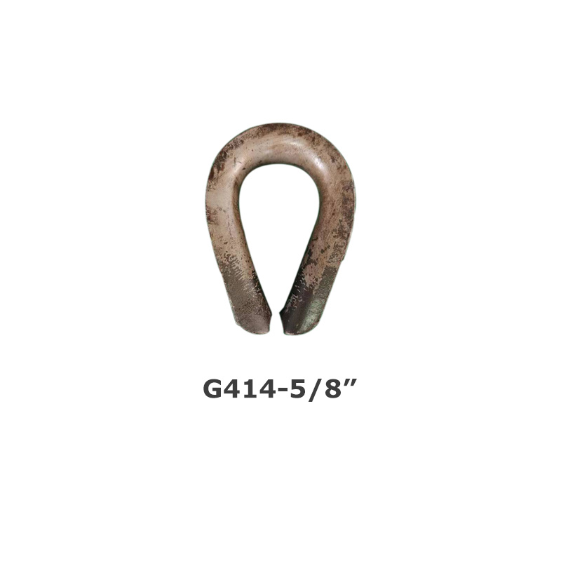 Chicken heart ring steel wire rope thimble G414 triangular ring American heavy-duty sleeve ring