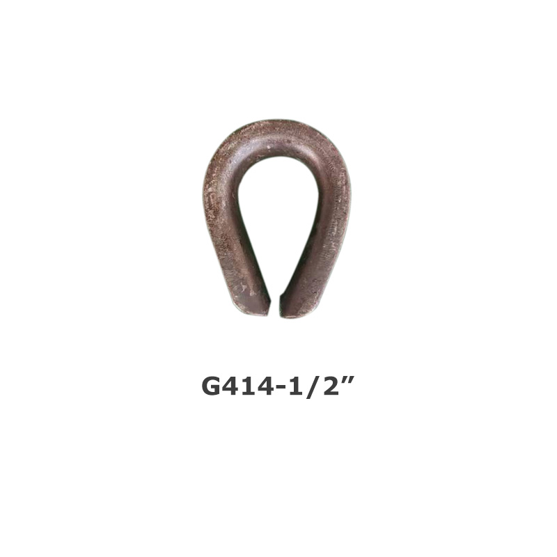 Chicken heart ring steel wire rope thimble G414 triangular ring American heavy-duty sleeve ring