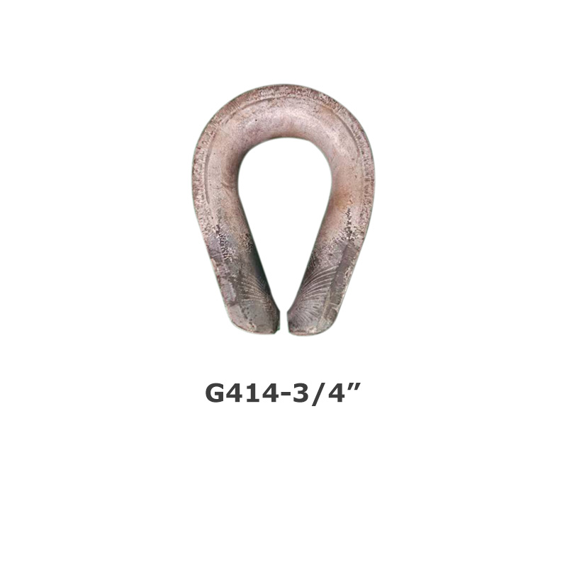Rigging American G414 steel wire rope thimble loop chicken heart ring