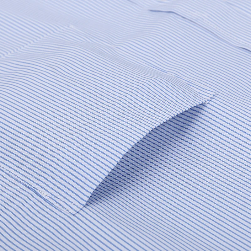 Plus Size S to 8xl formal shirts for men striped long sleeved non-iron slim fit dress shirts Solid Twill Social Man's Clothing 240112