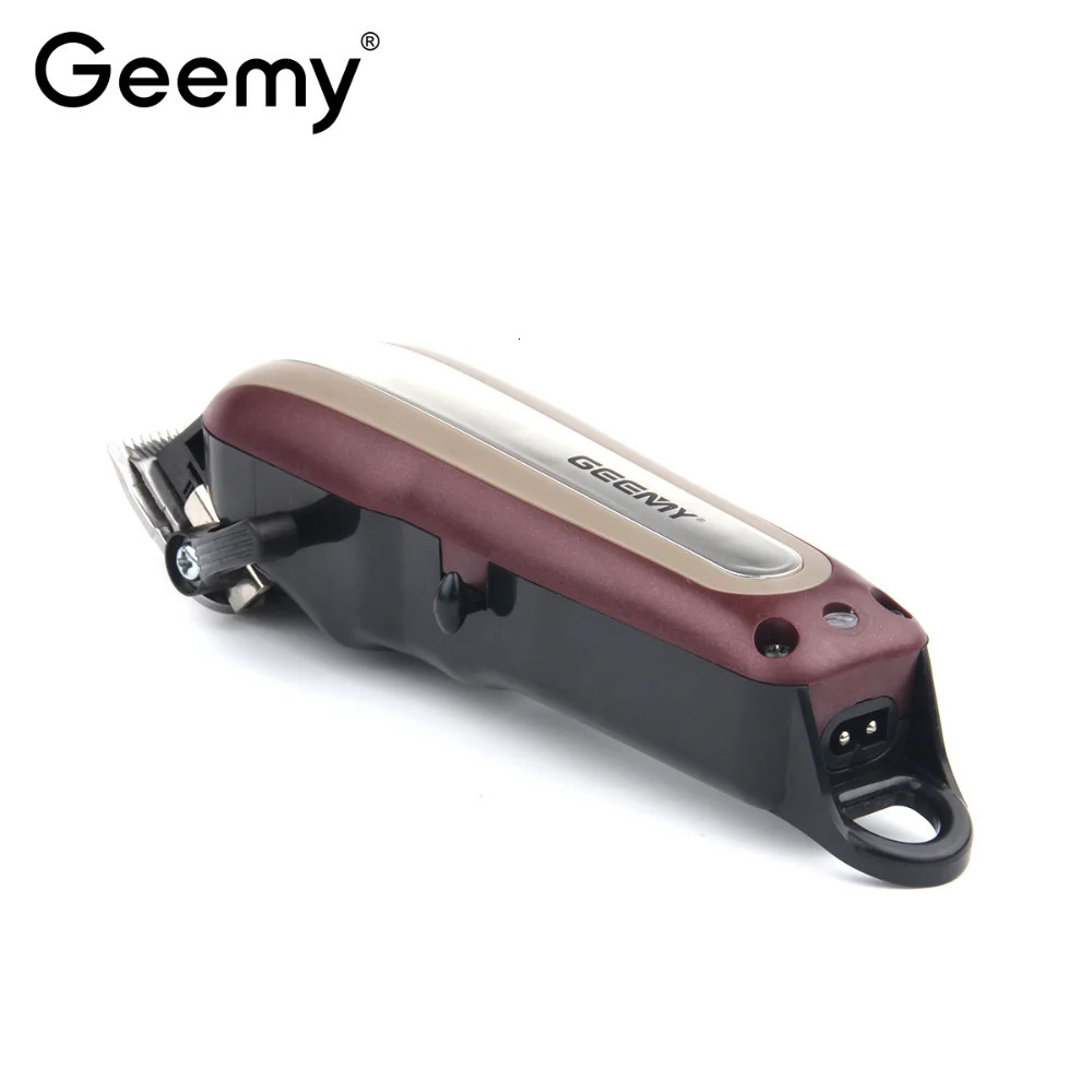 Original Geemy Professional Cordless Hair Clipper Rechargeable Beard Hair Trimmer For Men Electric Haircut Magic Blade 240112