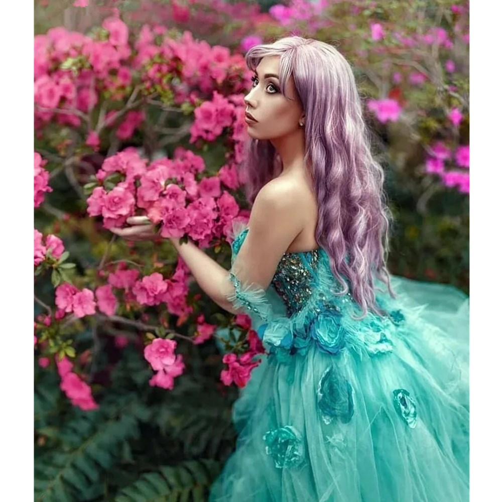 Off-Shoulder Green Appliques Beaded Side Split Fairy Prom Dresses Exquisite Flower Long Evening Party Gowns Photoshoot Dress Vestidos De Novia