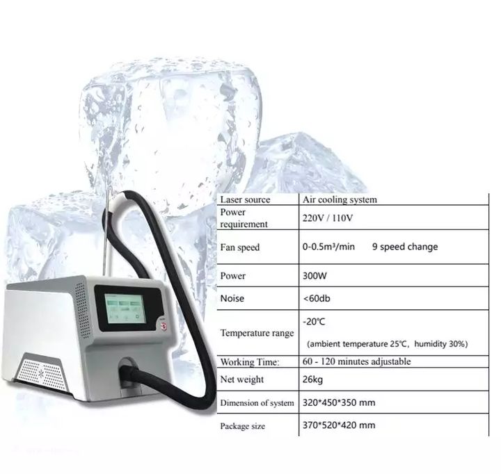 2024 Skin cooling system -20 relieve pain beauty salon machine for laser tattoo removal treatments