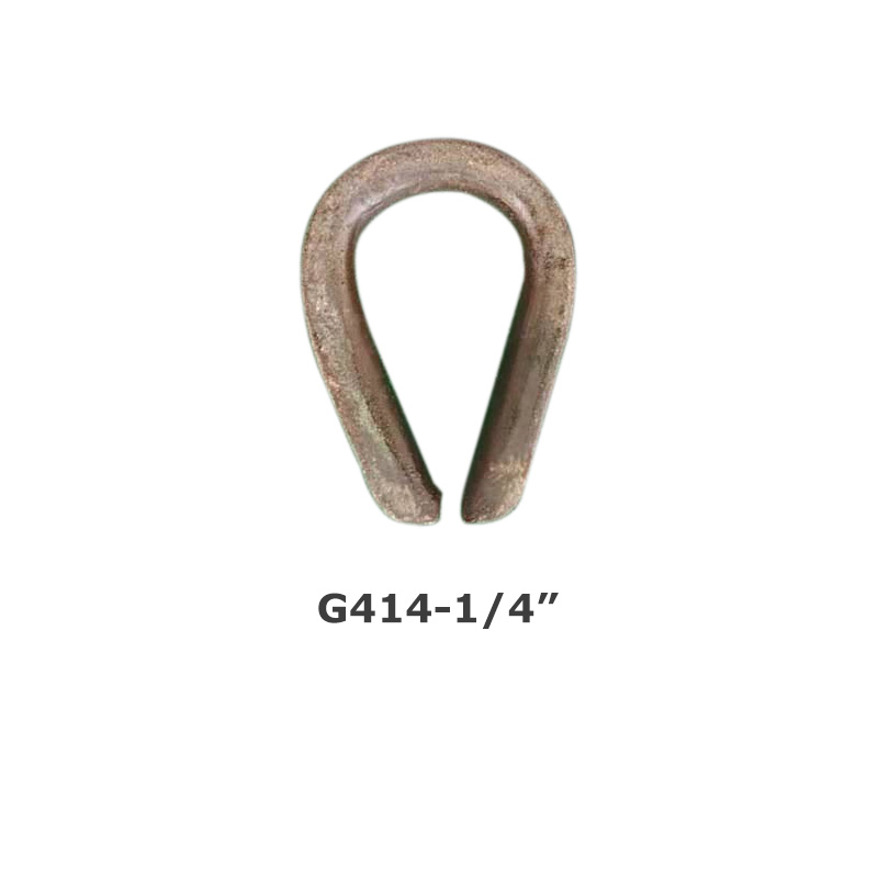 Chicken heart ring steel wire rope thimble G414 triangular ring American heavy-duty sleeve ring