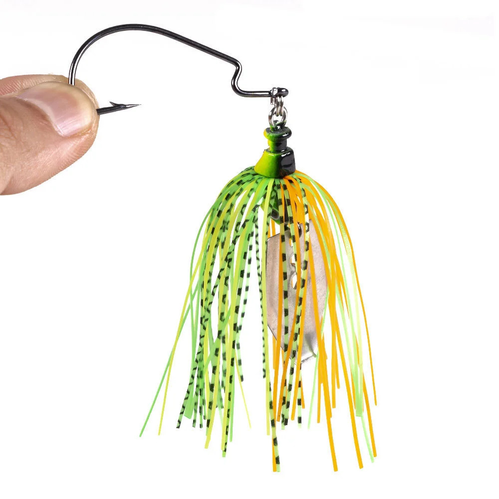 6 Pcsset Crankbait Tackle Fishing Lure Sea Chatterbait Spinnerbait Hard Bait jig Artificial 11g Wobbler For Pike Fish Trolling 240113