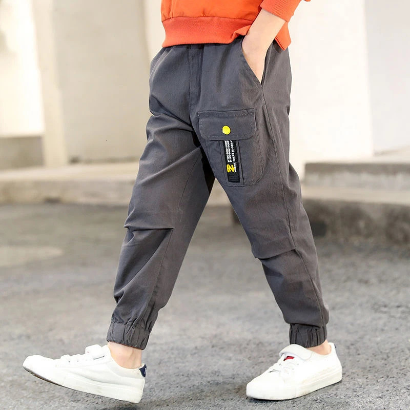 Children Cargo Pants Kids Pants Boys Spring Casual Pants Kids Clothing Cotton Boys Long Trousers Boys Clothing Sport Pants 240113