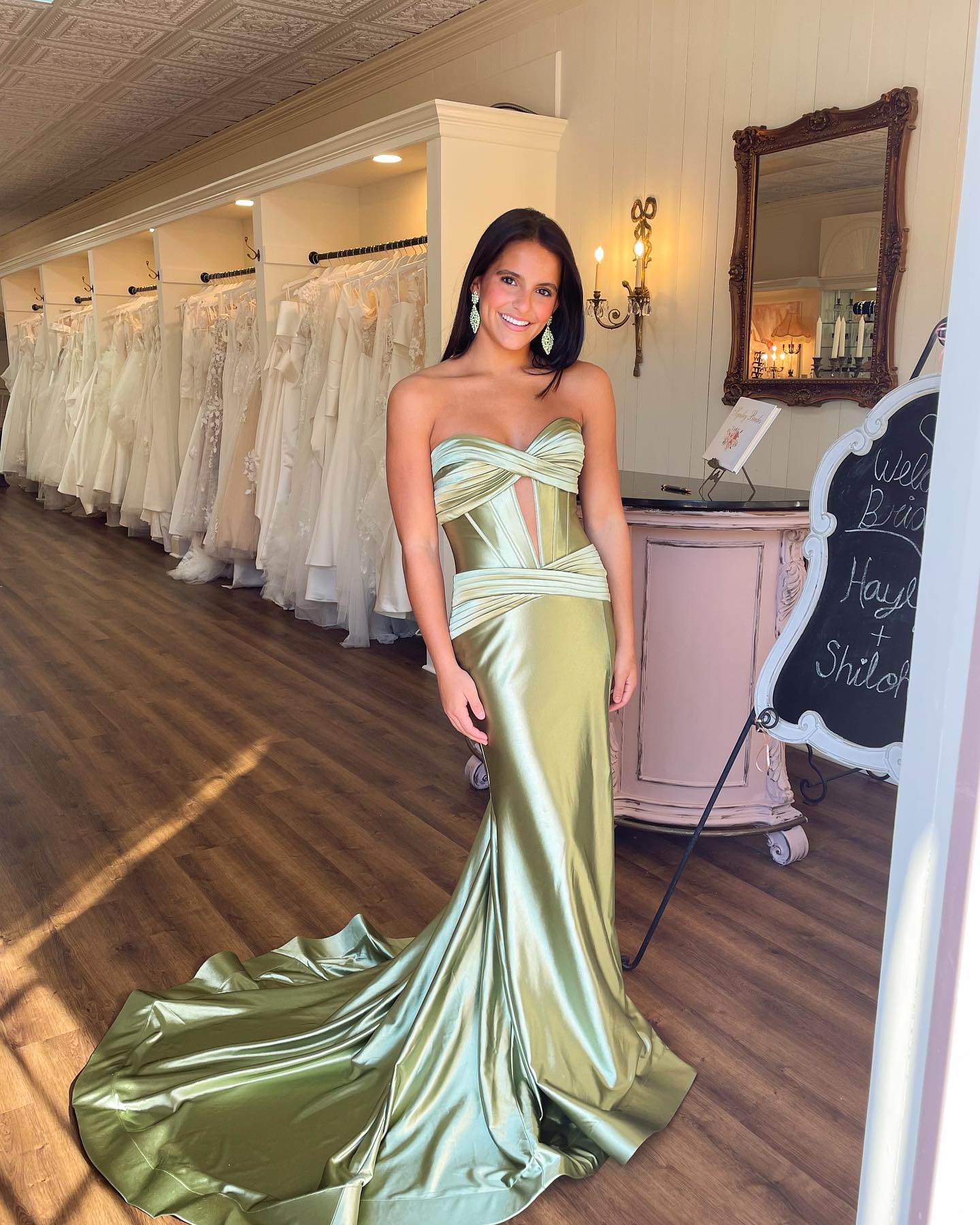Light Green Mermaid Prom Dress Sweetheart Keyhole Evening Elegant Bone Bodice Pleats Ruffles Backless Formal Dresses For Special Ocns 6660306