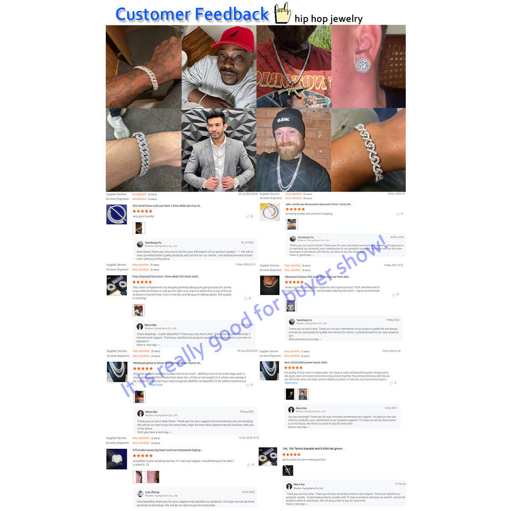Fashion Design 2rows Moissanite Diamond Silver Cuban Link Necklace/bracelet Chain for Rapper Hiphop Jewelry