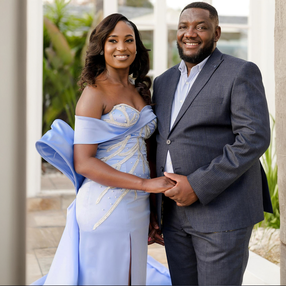 R&W Skyblue Big Bow Bridesmaid Satin Mermaid Sweetheart Neck Appliqued Lace Sexy Side Spit Maid Of Honor Dresses Simple Style Elegant Wedding Guests G