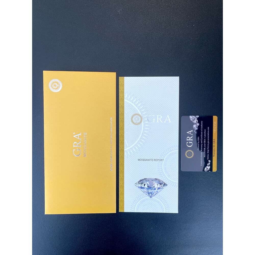 bracelet necklace mossanite High Quality 18k Yellow Gold Tennis Chain Bracelet D Color Moissanite Chain 3.82ct Tennis Bracelet with GRA Certificate