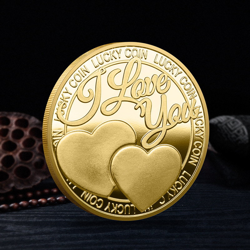 Love Collection Coin I Love You More Than Commemorative Gold Coin Gift Her Home Decor Z102